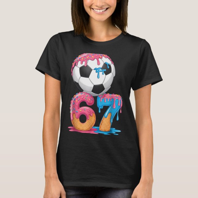 T-shirt Soccer Drip Number 67 Boys Soccer Player 67  (Devant)