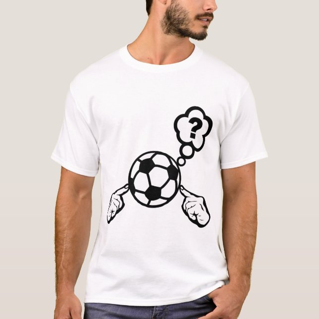 T-shirt soccer foot main doigt pointer reflection bulle (Devant)