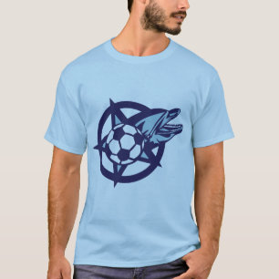 T-shirt soccer football dauphin logo etoile dolphin club
