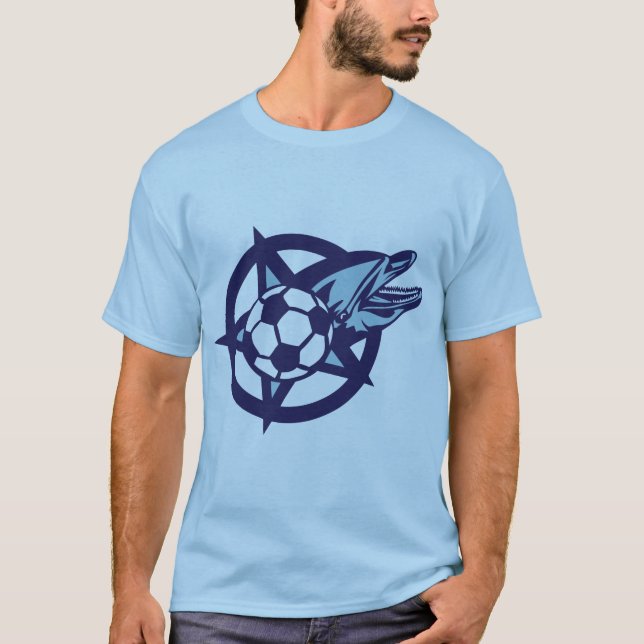 T-shirt soccer football dauphin logo etoile dolphin club (Devant)