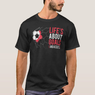 T-shirt Soccer For Boys 'life's About Buys' Garçons Footba