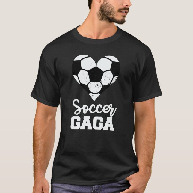T-shirt Soccer Gaga Soccer Heart Grandma Gaga (Devant)