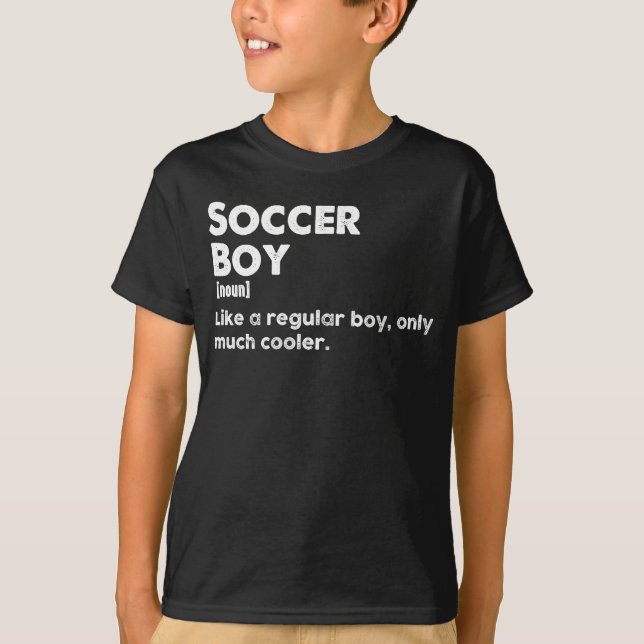 T-shirt Soccer Garçon drôle Dictionnaire Définition (Devant)