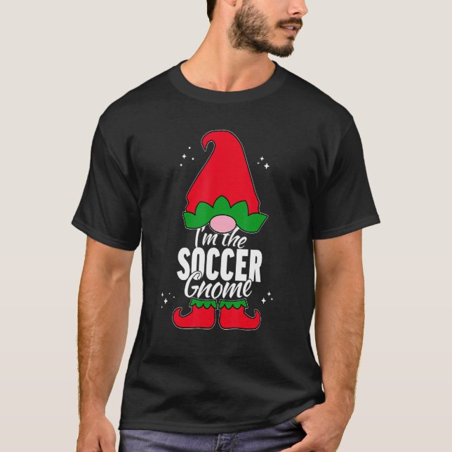 T-shirt Soccer Gnome Matching Family Group Christmas Party (Devant)