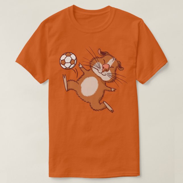 T-shirt Soccer Guinée Pig Ball Sports (Design devant)