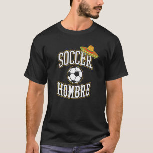 T-shirt Soccer Hombre Mexique Soccer Football Sombrero Pri