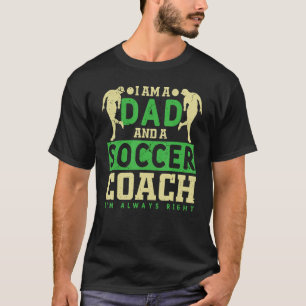 T-shirt Soccer Je Suis Un Père Et Un Coach De Football Coa