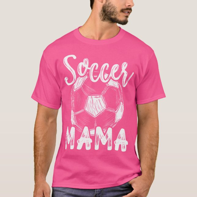 T-shirt Soccer Mama Women Family Matching Team Player Socc (Devant)