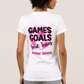 T-shirt Soccer Maman Jeux Objectifs Grands Temps Drôle