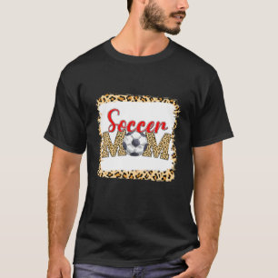 T-shirt Soccer Maman Leopard Funny Sport Ball Maman's D