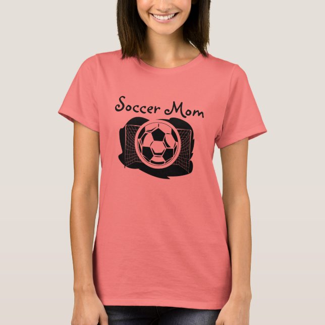 T-shirt Soccer Maman Ringer Tee (Devant)