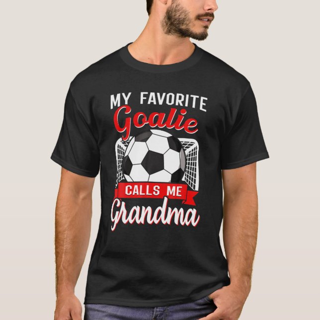 T-shirt Soccer Mon gardien favori m'appelle Grand-mère Foo (Devant)