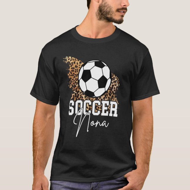 T-shirt Soccer Nona Leopard Heart (Devant)