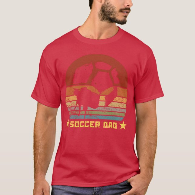 T-shirt Soccer Papa Funny Soccer Lover Papa Papa Papa Père (Devant)