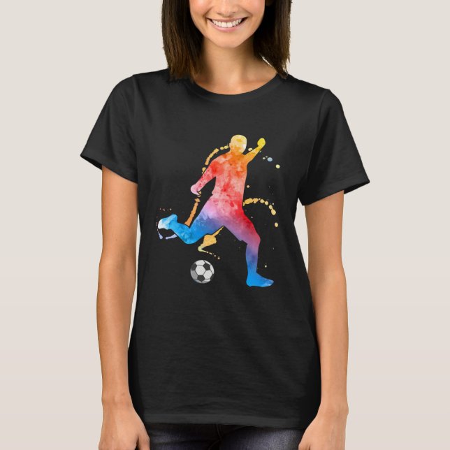 T-shirt Soccer Player Football Graphic Soccer (Devant)