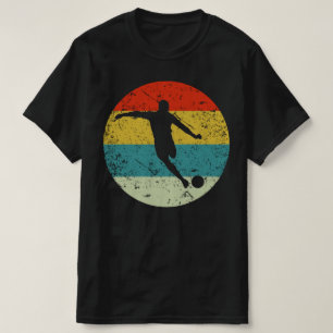 T-shirt soccer rétro vintage silhouette les années 70