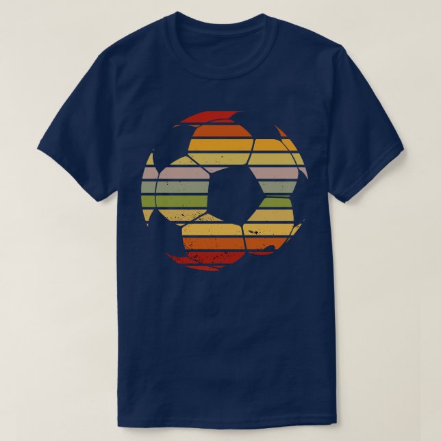 T-shirt Soccer Vintage Sunset rétro (Design devant)