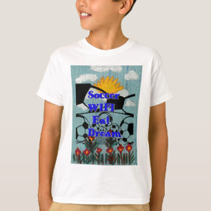 T-shirt Soccer WIFI Manger Rêve - Sport amusant Art Imprim