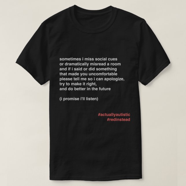 T-shirt Social Cues et al. (Design devant)