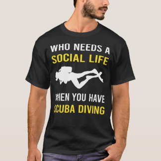 T-shirt Social Life Plongée plongée plongée plongée plongé