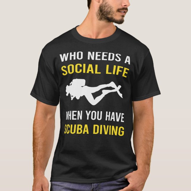 T-shirt Social Life Plongée plongée plongée plongée plongé (Devant)