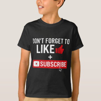 T-shirt Social Media Influencer Aime et s'abonner
