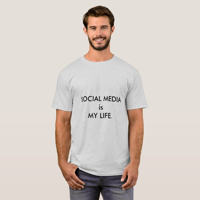 T-shirt Social Media Life (Devant entier)