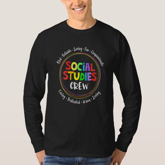 T-shirt Social Studies Squad First Day Of School & Appreci (Devant)