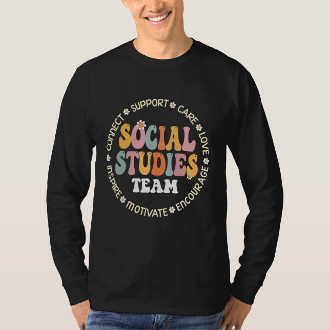 T-shirt Social Studies Team First Day Of School & Apprecia (Devant)