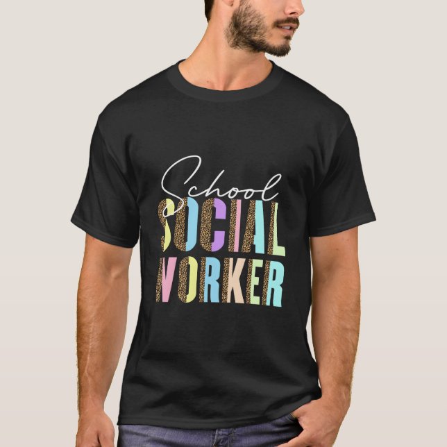 T-shirt Social Work Back To School Day Social School Worke (Devant)