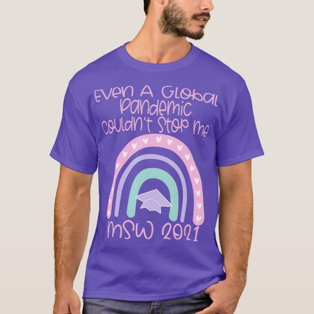 T-shirt Social Work MSW Graduation 2021 Masters Worker (Devant)