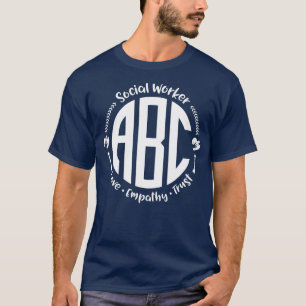 T-shirt Social Worker ABC Love Empathy Trust