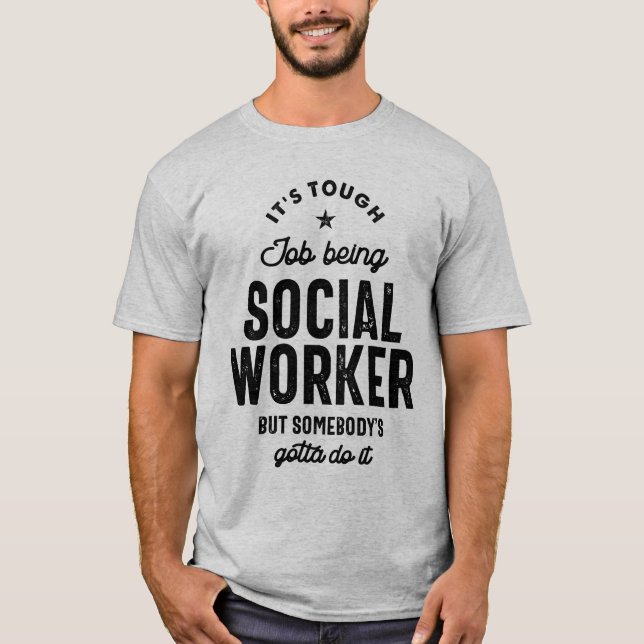 T-shirt Social Worker Job Title Cadeau (Devant)