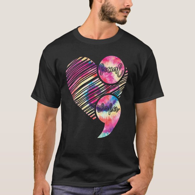 T-shirt Social Worker Lifestyle Empowerment Development Co (Devant)