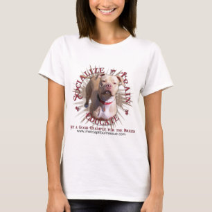 T-shirt Socialisez le train instruisent Pitbull