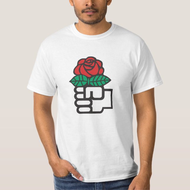 T-shirt Socialisme Democratic (le poing et le symbole (Devant)