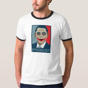 T-shirt Socialiste de joker d'Anti-Obama