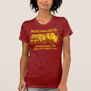 T-shirt Socialistes : Écartant la richesse personnalisable
