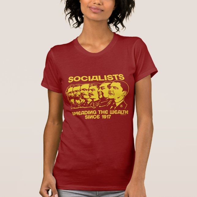 T-shirt Socialistes : Propagation de la richesse (Devant)