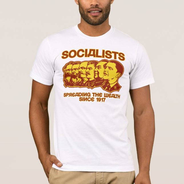 T-shirt Socialistes : Répandre la chemise de richesse (Devant)