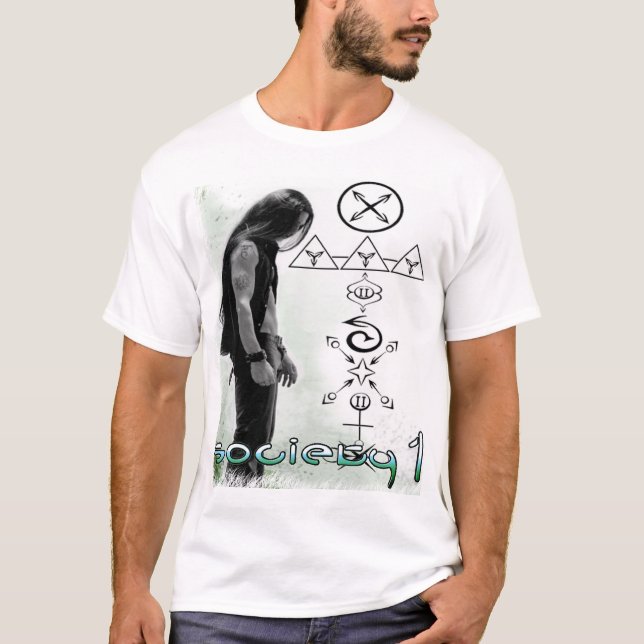 T-shirt Société 1 Matt Zane avec des symboles de cercle (Devant)