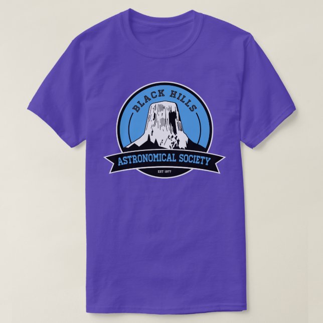 T-shirt Société astronomique de Black Hills (Design devant)