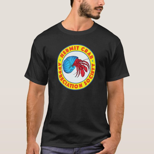 T-shirt Société d'appréciation du crabe ermite (Devant)