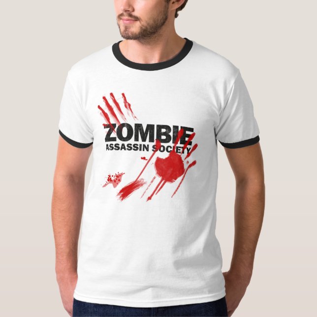 T-shirt Société d'assassin de zombi (Devant)