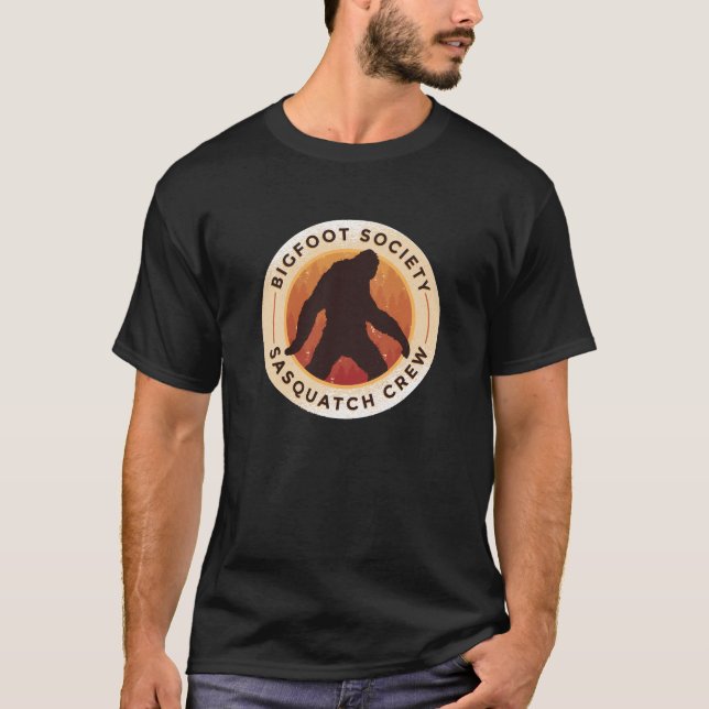 T-shirt Société de Bigfoot - peau de recherche d'équipage (Devant)