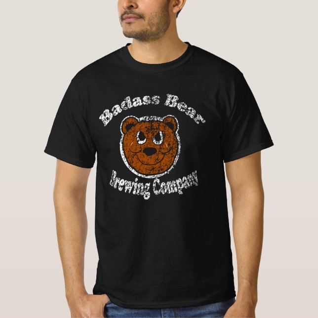 T-shirt Société de brassage Badass Bear (Devant)