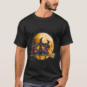 T-shirt Société de chats chapeau noir sorcière Halloween