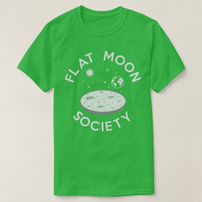 T-shirt Société de lune plate (Design devant)
