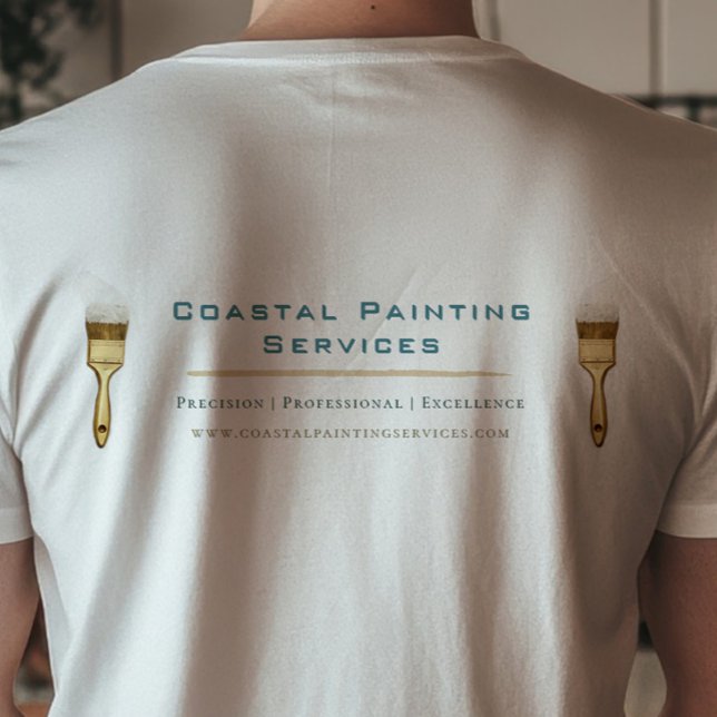T-shirt Société de peinture Côtière Luxe (Coastal Luxe Painting Company Shirt - Back)
