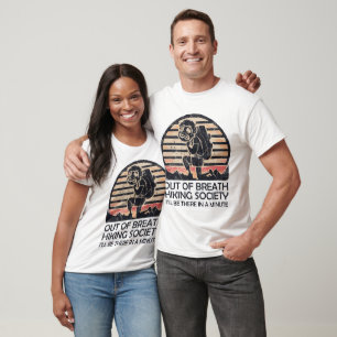 T-shirt Société de randonnée essoufflée drôle